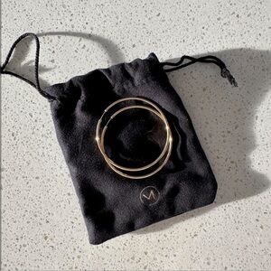 Mejuri 14k Gold Thin Oversized Hoop Earrings
